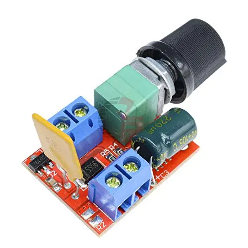 5A Mini PWM DC Motor Speed Controller 3V-35V Speed Regulator Control Switch LED Dimmer DC 5V 12V 24V