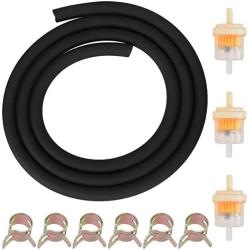 GREHUA Gas Fuel Filter Tube Line with Gas Inline Fuel Filter for GY6 50cc 90cc 110cc SSR110 SSR125 XR50 CRF50 Taotao Apollo Pitster Pro Roketa Baja Jonway Scooter Pit Dirt Bike Moped Motorcycle Parts