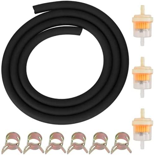 GREHUA Gas Fuel Filter Tube Line with Gas Inline Fuel Filter for GY6 50cc 90cc 110cc SSR110 SSR125 XR50 CRF50 Taotao Apollo Pitster Pro Roketa Baja Jonway Scooter Pit Dirt Bike Moped Motorcycle Parts