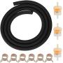 GREHUA Gas Fuel Filter Tube Line with Gas Inline Fuel Filter for GY6 50cc 90cc 110cc SSR110 SSR125 XR50 CRF50 Taotao Apollo Pitster Pro Roketa Baja Jonway Scooter Pit Dirt Bike Moped Motorcycle Parts