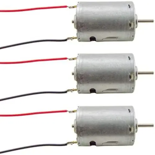 3 Pack High Torque 6-18V DC Motor with Wire Leads Attached (1.48 3 Pack High Torque 6-18V DC Motor with Wire Leads Attached (1.48