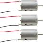 3 Pack High Torque 6-18V DC Motor with Wire Leads Attached (1.48