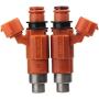 AUTOKAY 4pcs Fuel Injector Flow Matched 68V-8A360-00-00 for Yamaha Outboard 115 HP Marine