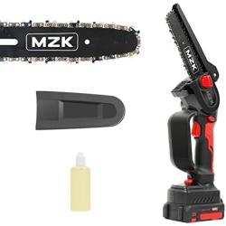 MZK 6-inch Mini Chainsaw, Cordless. Battery Powered Mini Chainsaw with 20V lithium-ion Rechargeable Battery. Brushless Motor. Lightweight Small Chainsaw For Better Using Experience