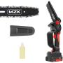 MZK 6-inch Mini Chainsaw, Cordless. Battery Powered Mini Chainsaw with 20V lithium-ion Rechargeable Battery. Brushless Motor. Lightweight Small Chainsaw For Better Using Experience