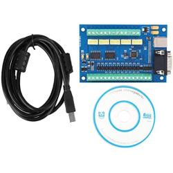 Motion Controller MACH3 USB 5 Axis 100KHz Motion Controller Card Breakout Board for CNC Engraving 12-24V