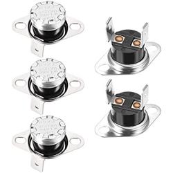 uxcell KSD301 Thermostat 100°C/212°F Normally Closed N.C Adjust Snap Disc Temperature Switch for Microwave,Oven,Coffee Maker 5pcs