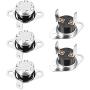uxcell KSD301 Thermostat 100°C/212°F Normally Closed N.C Adjust Snap Disc Temperature Switch for Microwave,Oven,Coffee Maker 5pcs
