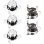 uxcell KSD301 Thermostat 100°C/212°F Normally Closed N.C Adjust Snap Disc Temperature Switch for Microwave,Oven,Coffee Maker 5pcs