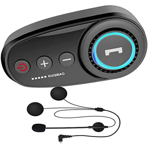 Detachable Motorcycle Helmet Bluetooth Headset, Outdoor Headset, Waterproof Motorcycle Sports Headset, Speaker Hands-Free, Music Call Control, auto-Answer, 60 Hours Playback time System