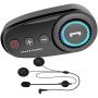 Detachable Motorcycle Helmet Bluetooth Headset, Outdoor Headset, Waterproof Motorcycle Sports Headset, Speaker Hands-Free, Music Call Control, auto-Answer, 60 Hours Playback time System