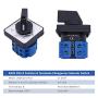 Taiss Stepper Motor Driver Microstep Driver DM542 CNC Stepper Driver Controller + Changeover Switch 20A 550V 4 Position 8 Terminals Latching Rotary Cam Selector Switch LW26-20 0-4/2