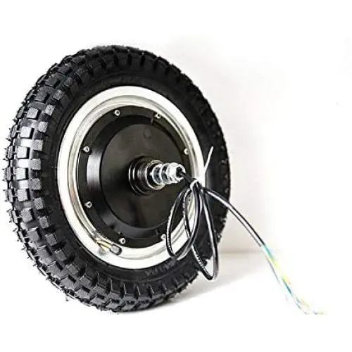 E-Tech 400w/48v Brushless Gearless 12in Ebike Scooter Conversion Kit Hub Motor (Model: 12in - Motor & Tire Only)