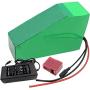 Jieoto 48V 15Ah E-Bike Lithium Battery Pack, Electric Bicycle Scooter Battery with Charger, for Electric Bicycle 250W 350W 500W 800W Motor