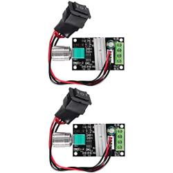 Diitao 2PCS 6V 12V 24V 28V 3A 80W DC Motor Speed Controller,Adjustable PWM Speed Controller Reversible Switch 1203BB DC Motor Driver Reversing