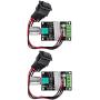 Diitao 2PCS 6V 12V 24V 28V 3A 80W DC Motor Speed Controller,Adjustable PWM Speed Controller Reversible Switch 1203BB DC Motor Driver Reversing