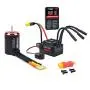 3650 3250kv Brushless Motor ESC/Waterproof Sensorless Motor with 60A ESC & Programming Card Combo/Output 5.8V/5A/for 1/10 Remote Control car Truck Off-Road Vehicle