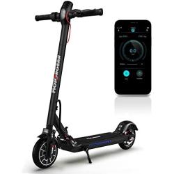 Folding Electric Scooter for Adults - 300W Brushless Motor Foldable Commuter Scooter w/ 8.5 Inch Pneumatic Tires, 3 Speed Up to 19MPH, 18 Miles, Disc Brake & ABS, for Adult & Kids - Hurtle HURES18-M5