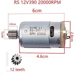 jiaruixin 12V390 20000RPM Electric Motor RS390 12V Motor Drive Engine Accessory for Kids Ride On Cars Children Ride on Toys Replacement Parts