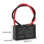 BEEYUIHF CBB61 Fan Capacitor 1.8UF 450V AC 50/60Hz 2 Wire for Fan/Ceiling Fan Motor Start Run Capacitance(Pack of 2Pcs)