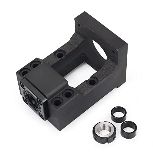 Ballscrew Stepper Motor Mounting Bracket Iron Integrated Fixed Seat Support Fixing Base 57mm for Nema23 Stepper Motor Servo Motor with BK12 Bearing Diameter 12mm