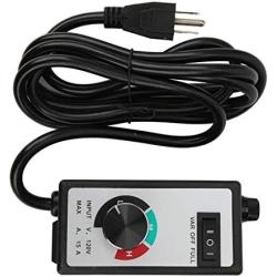 Kuuleyn Fan Speed Controller,Variable Adjuster Electronic 120v 1500w 15a Us Plug 2 Meter Cord Easy to Operate for Lights, Fans, Electric Tools, Massagers, Pumps, Etc.
