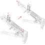 Motorcycle Kickstand, Universal Aluminum Alloy Kickstand Foot Side Stand Adjustable Tripod Holder for Scooter Modified Motor (Silver)