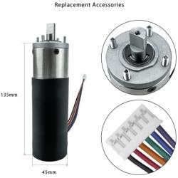 Replace 236575 RV in-Wall Slide-Out Motor, 10mm RV Slide Out Motor 300:1 High Torque Fit for RV Camper