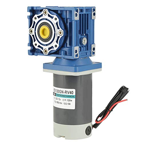 Crazy Sales DC 12V/24V 120W RV40 SelfLocking Worm Gear Motor Speed Reducer AdjusMotor (12V)