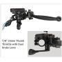 Rain King 78 22mm Thumb Throttle Brake Lever Controller Compatible for 50cc 90cc 150cc 250cc ATV Quad Roketa Taotao Sunl Kazuma Go Kart 110 Atv Thumb Throttle Duel Brake with Throttle Cable