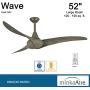 Minka-Aire F843-DRF Wave 52