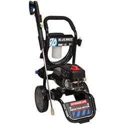 AR Blue Maxx, BM 3000 Electric Pressure Washer, 3000 PSI, 1.3 GPM, 15 AMP, Quick Connect, 15 & 25 Degree Nozzle, Turbo Nozzle, Spray Gun, Foam Cannon, Metal Lance, 25’ Hose, Two Wheel Trolley. 61 lbs