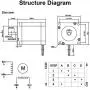 Nema 23 Stepper Motor 2.8A 1.9Nm (269oz.in) 76mm Length with 6.35mm Diameter of Shaft for CNC Mill Lathe Router