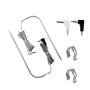 Replacement Meat Probes for Traeger Pellet Grills, 2PCs Waterproof BBQ Meat Temperature Probes with 2PCs Stainless Steel Probe Clip Holders, 3.5mm Plug
