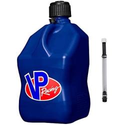 VP Racing Fuels 5-Gallon Square Motorsport Utility Container Blue & Hose Kit with Cap