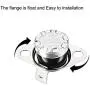 uxcell KSD301 Thermostat 110°C/230°F 10A Normally Closed N.C Adjust Snap Disc Temperature Switch for Microwave Oven Coffee Maker 5pcs