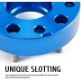 Orion Motor Tech 5x5 Hubcentric Wheel Spacers 1.5 inches 71.5mm Bore with 1/2-20 Studs Compatible with 2007-2018 Jeep Wrangler JK, 1999-2010 Jeep Grand Cherokee WJ WK, 38mm Blue Wheel Spacers, 4pcs
