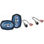 Pyle 6x 9 400 Watt Four-Way Speakers (Pair) PL6984BL & Metra 72-4568 Speaker Harness for Selected General Motor Vehicles