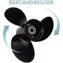 Hélice Holdia 48-897750A11 9 1/4 x 9 RH 3 Pales Compatible avec Moteur Mercruiser/Mariner 9.9-20 HP 4 Temps Bateau Hélice Holdia 48-897750A11 9 1/4 x 9 RH 3 Pales Compatible avec Moteur Mercruiser/Mariner 9.9-20 HP 4 Temps Bateau