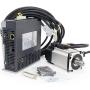 100W AC Servo Motor Driver Controller Kit 220V with Servo Driver Control System for CNC Router/Engraving Machine/Milling Lathe/Robot/Automation equipment (100W)