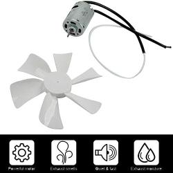 White 6 inch RV Fan 12V D - Shaft Replacement Camper Fan Blade Bathroom Fan Home Bathroom Mobile Home RV Motor