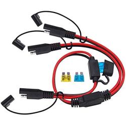 CUZEC 2-Way Splitter, SAE Connector,1 to 2 SAE Connector Power Charger Adapter