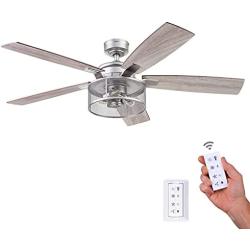 Honeywell Ceiling Fans 51460-01 Carnegie Ceiling Fan, 52, Pewter