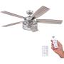 Honeywell Ceiling Fans 51460-01 Carnegie Ceiling Fan, 52, Pewter