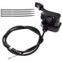 7/8 22mm Thumb Throttle Cable Accelerator Control Handle Assembly Replacement for 50cc 70cc 90cc 110cc 125cc 250cc TaoTao ATV Quad Go Kart Pit Bike (with 4 Cable Ties)