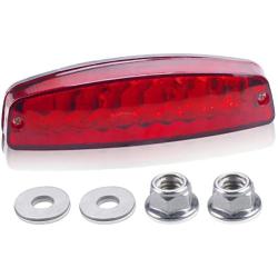 LED Rear Tail Brake Light With Nuts Washers Compatible with 50cc 70CC 90cc 110cc 125cc Taotao SunL JCL Coolster Roketa Kazuma Chinese ATVs Moped Quad 4 Wheeler Parts By OTOHANS AUTOMOTIVE