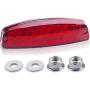 LED Rear Tail Brake Light With Nuts Washers Compatible with 50cc 70CC 90cc 110cc 125cc Taotao SunL JCL Coolster Roketa Kazuma Chinese ATVs Moped Quad 4 Wheeler Parts By OTOHANS AUTOMOTIVE
