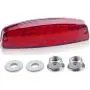 LED Rear Tail Brake Light With Nuts Washers Compatible with 50cc 70CC 90cc 110cc 125cc Taotao SunL JCL Coolster Roketa Kazuma Chinese ATVs Moped Quad 4 Wheeler Parts By OTOHANS AUTOMOTIVE