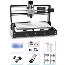 Mini CNC Router Machine 3018 Pro with GRBL Control 3 Axis DIY Milling Cutter Engraving Machine Acrylic Plastic PCB PVC Wood Router Carving Engraver with Offline Controller 11.8x7.1x1.6in Working Area