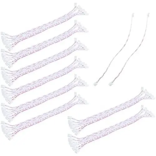 Antrader JST XH 2 Pin 2.54mm Pitch 26AWG Single Female Flat Wire Adapter Cable 200mm Long Pack of 50